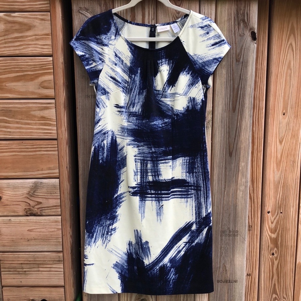 Like new! - CHICO’S Zip Back Cap Sleeve Dress